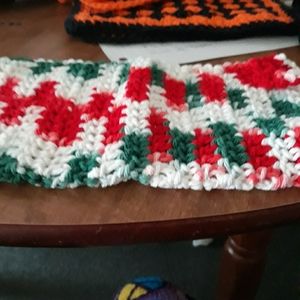 CHRISTMAS CROCHET WASH CLOTH